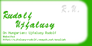 rudolf ujfalusy business card